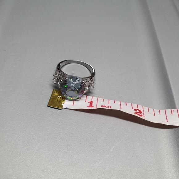 😍Oval Zircon Diamond Vintage Silver Beautiful Ring for Women, L239 - Picture 8 of 8